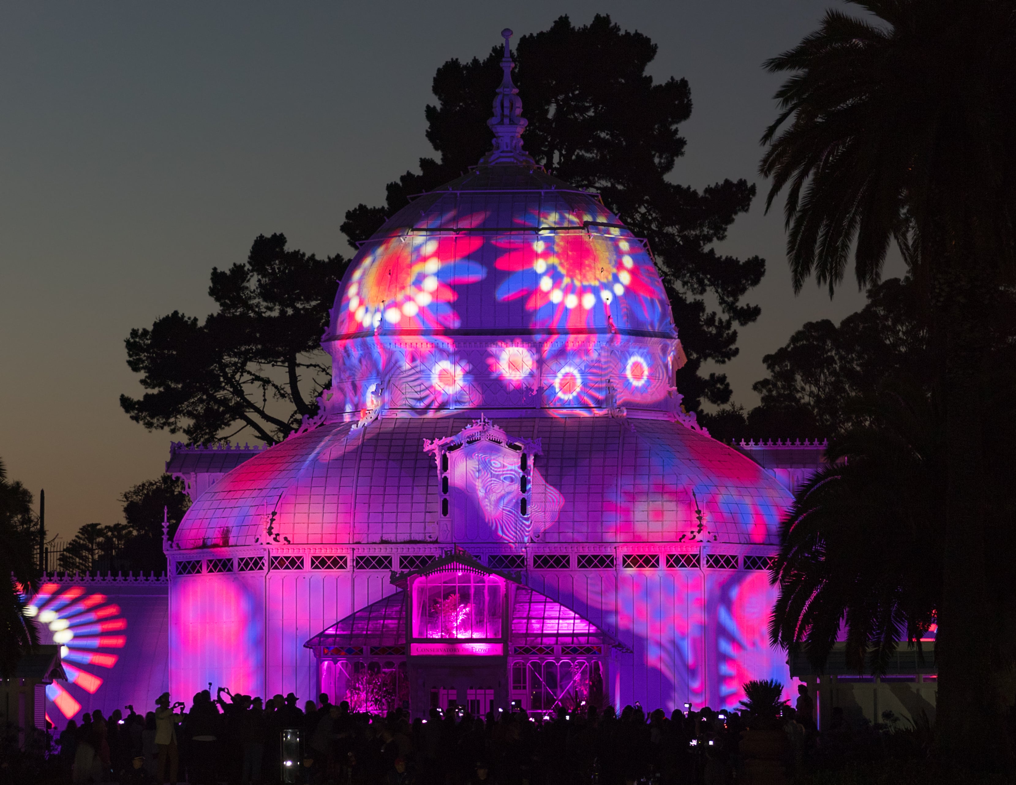Conservatory of Flowers glasshouse in Golden Gate Park