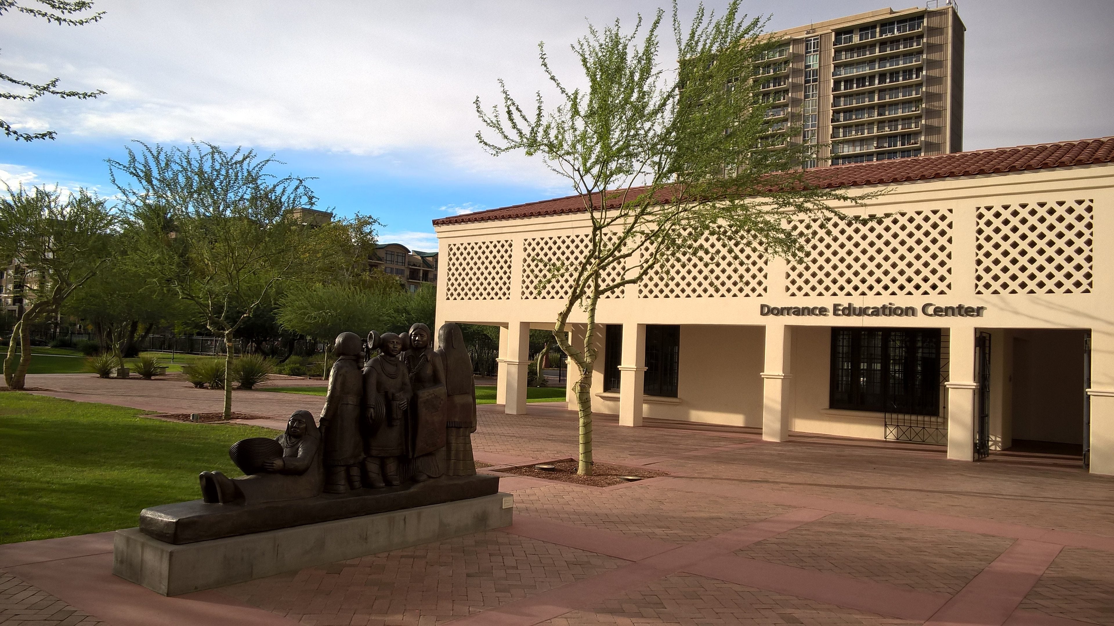 The courtyard entry of the Heard Museum