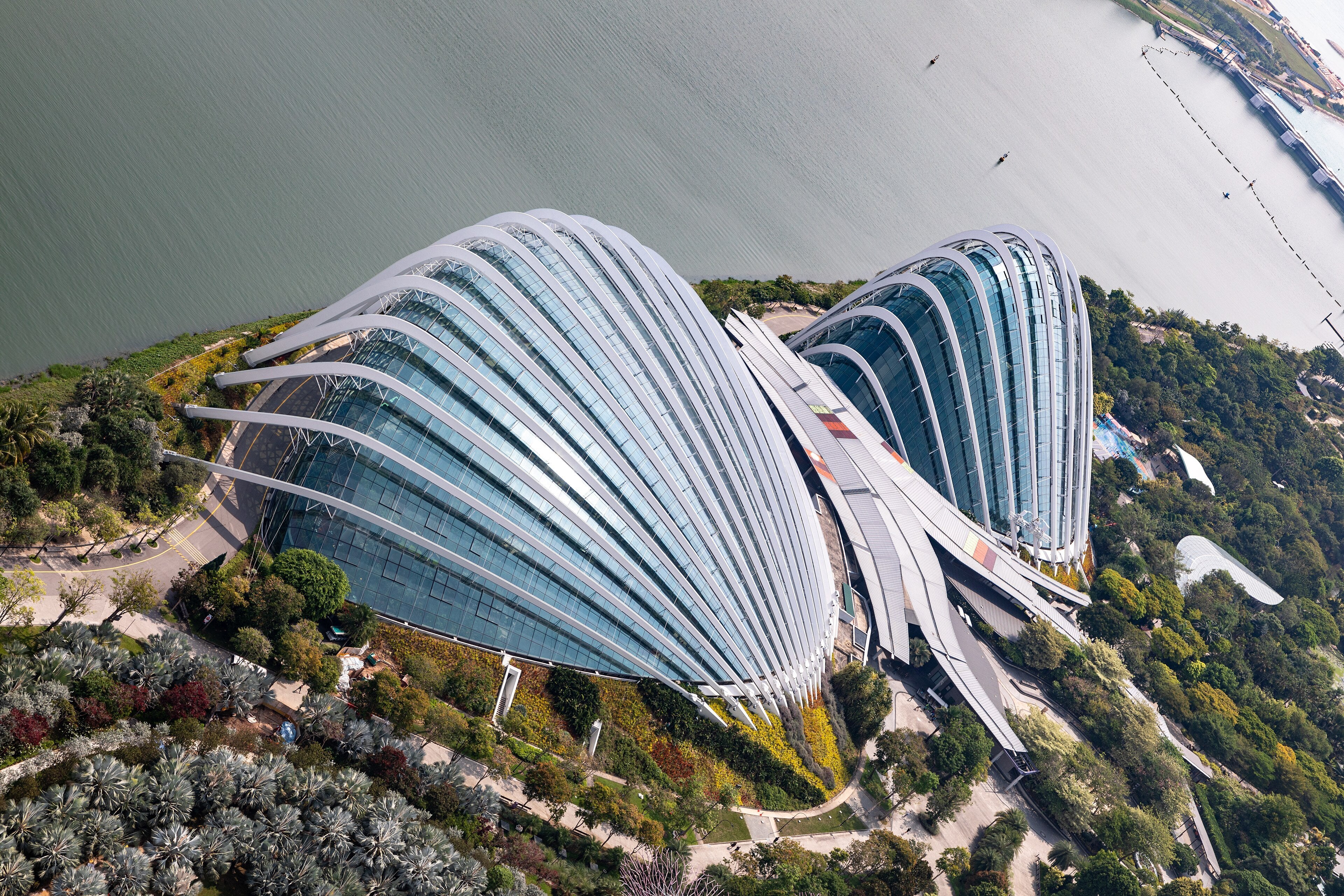 Gardens by the Bay seen from Marina Bay Sands