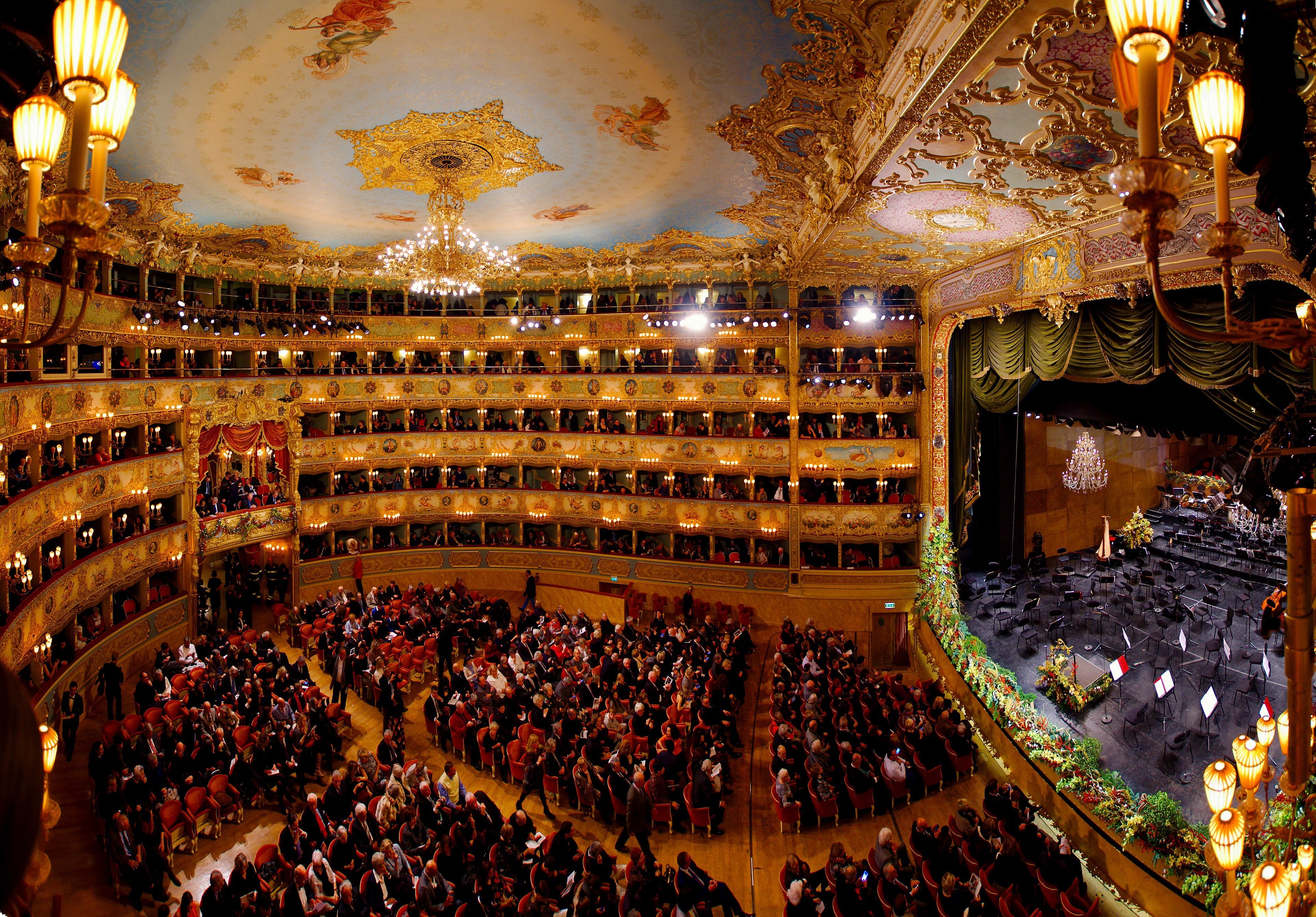 Inside Teatro La Fenice